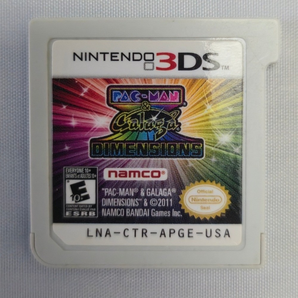 PAC-MAN & Galaga Dimensions - Nintendo 3DS - Authentic Loose Game Only Tested